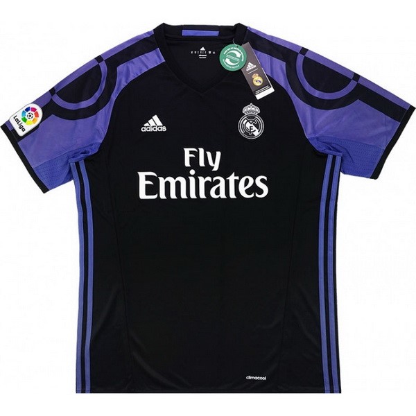 Thailande Maillot Football Real Madrid Tercera Retro 2016 2017 Noir